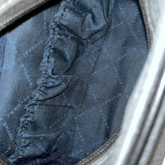 BVLGARI Silver Leather Travel Bag - Picture 6 of 7